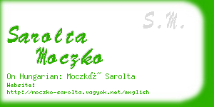 sarolta moczko business card